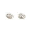 Pave Egg Studs by Branch - Fire Opal - 1