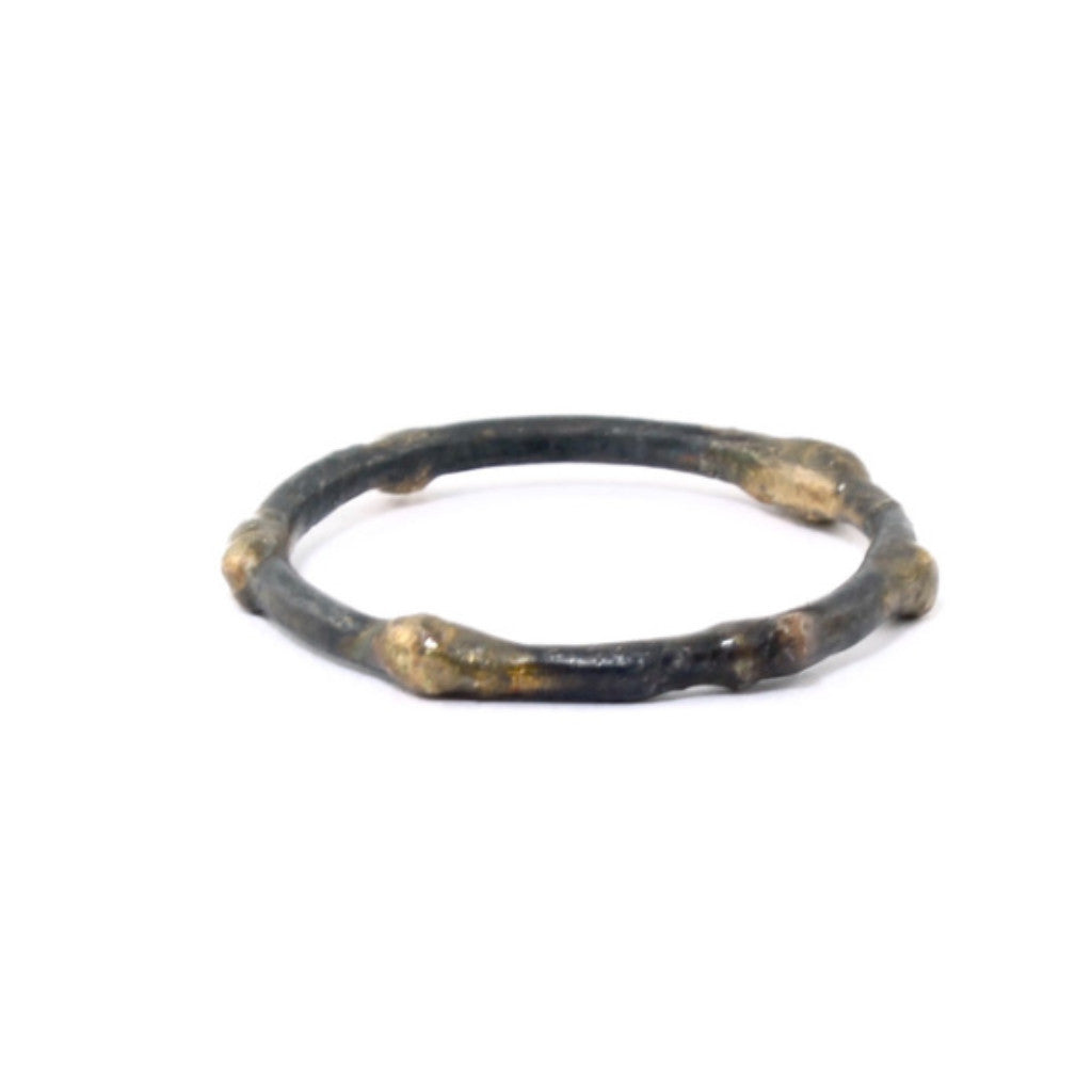 Single Textured Skinny Band by Variance - Fire Opal - 3